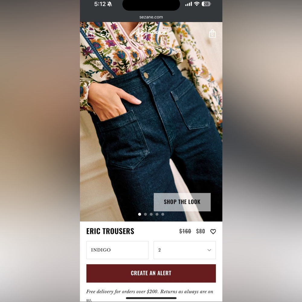 Sezane 70s Trouser Jeans